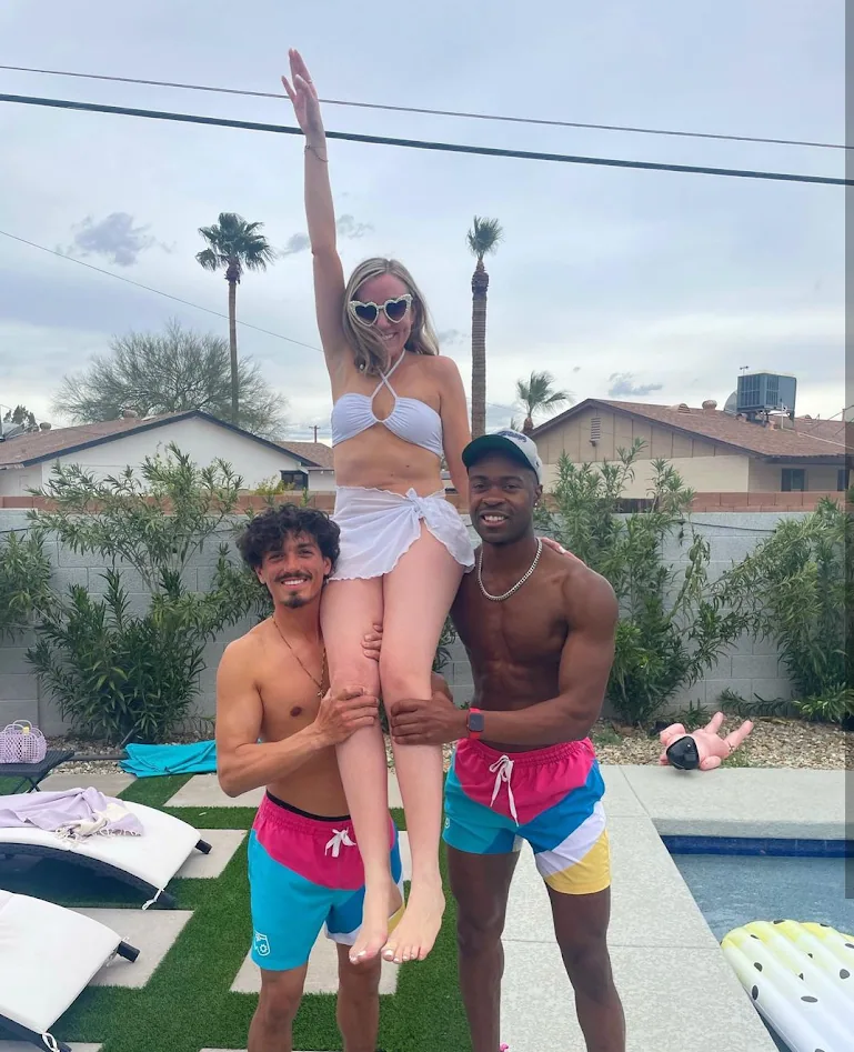 a group of people posing for the camera