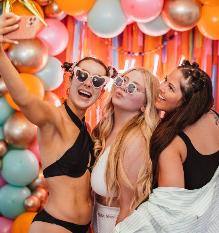 a group of people posing for the camera