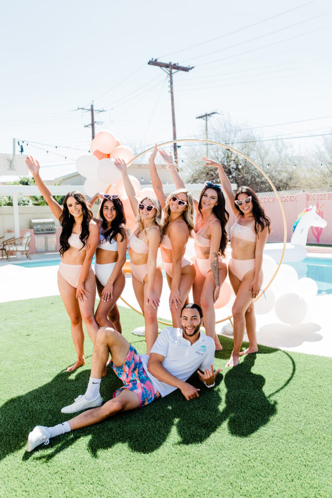 a group of people posing for the camera