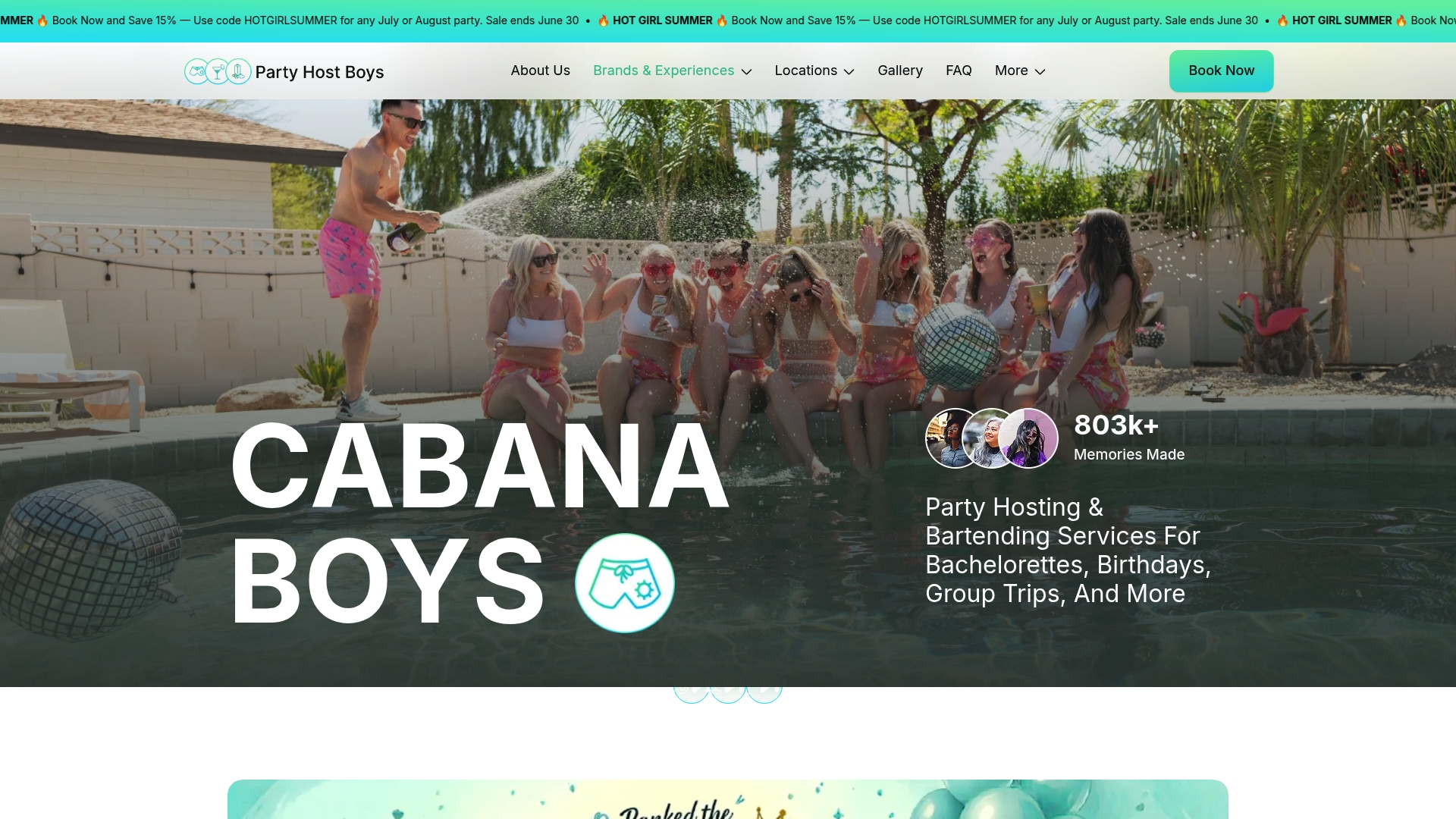 Cabana Boys, Cocktail CowBoys, and Cocktail Boys